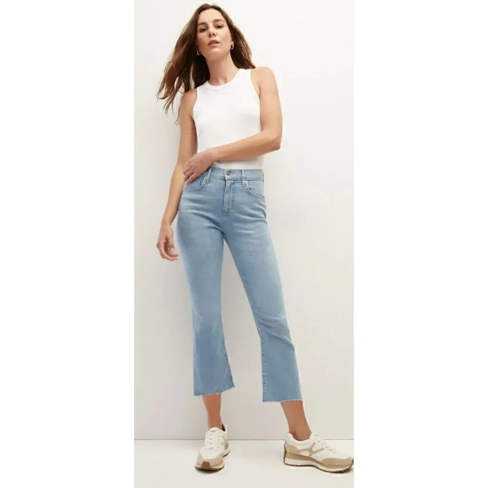 Veronica Beard CARLY KICK-FLARE JEAN | RAW HEM in Bail Out NWT Size 31/12